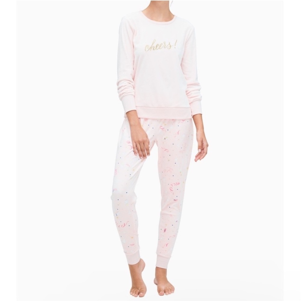 kate spade “Cheers” Velour Pajama Set